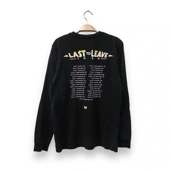Rare Louis The Child 2017 Concert Merch Tour Long Sleeve Black T Shirt Size M - Picture 2 of 5